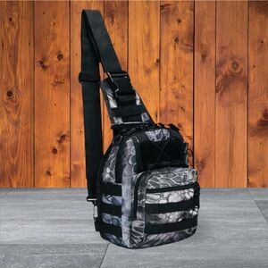 Black and Gray Tactical Sling Shoulder Bag✅✅✅✅‼️